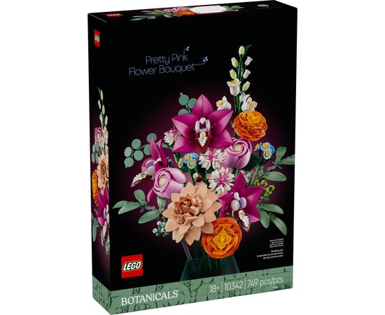 Конструктор LEGO Botanicals Милий рожевий букет квітів (10342)
