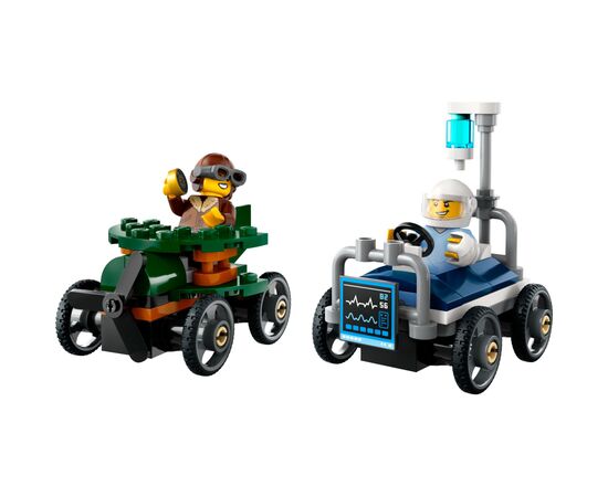 Конструктор LEGO City Самолет против больничной койки - Набор для гонок (60459), изображение 2 Конструктор LEGO City Самолет против больничной койки - Набор для гонок (60459), изображение 2