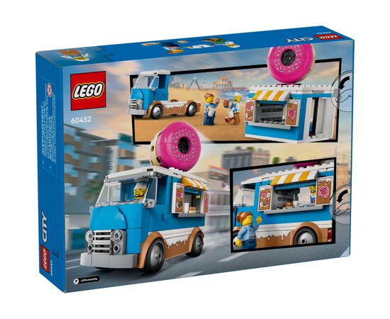 Конструктор LEGO City Грузовик с пончиками (60452), изображение 7 Конструктор LEGO City Грузовик с пончиками (60452), изображение 7