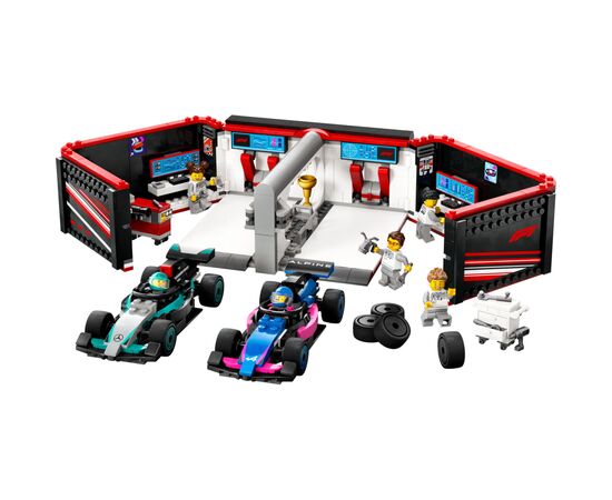 Конструктор LEGO City Гараж F1 та автомобілі Mercedes-AMG і Alpine (60444), зображення 2