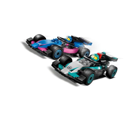 Конструктор LEGO City Гараж F1 та автомобілі Mercedes-AMG і Alpine (60444), зображення 4