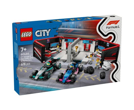 Конструктор LEGO City Гараж F1 и автомобили Mercedes-AMG и Alpine (60444)