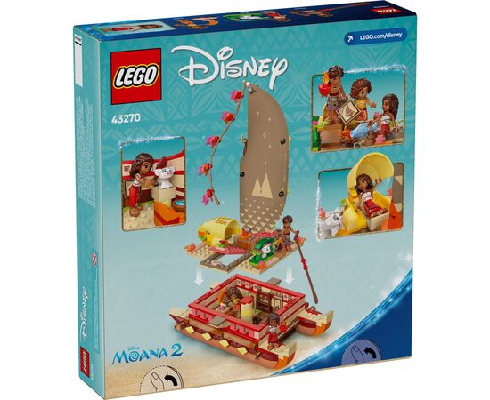 Конструктор LEGO Disney Princess Пригодницьке каное Ваяни (43270), зображення 6 Конструктор LEGO Disney Princess Пригодницьке каное Ваяни (43270), зображення 6
