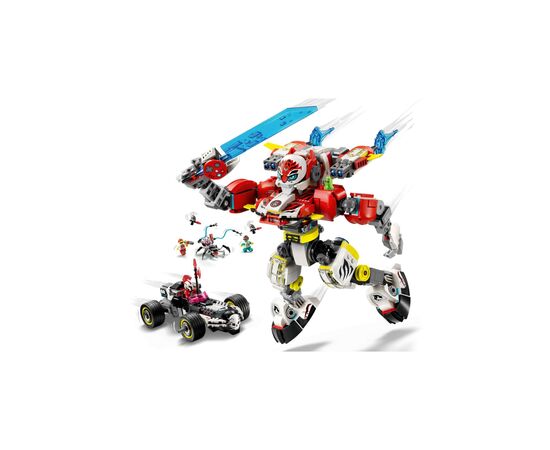 Конструктор LEGO DREAMZzz Робот-тигр Купера та Хот-род авто Зеро (71497), зображення 3 Конструктор LEGO DREAMZzz Робот-тигр Купера та Хот-род авто Зеро (71497), зображення 3