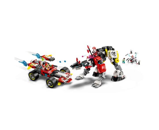 Конструктор LEGO DREAMZzz Робот-тигр Купера та Хот-род авто Зеро (71497), зображення 4 Конструктор LEGO DREAMZzz Робот-тигр Купера та Хот-род авто Зеро (71497), зображення 4