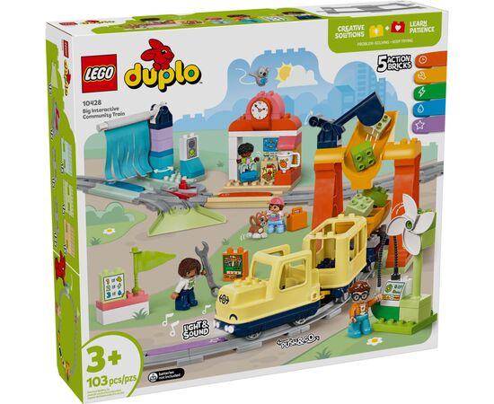 Конструктор LEGO DUPLO Town Большой интерактивный общественный поезд (10428-)