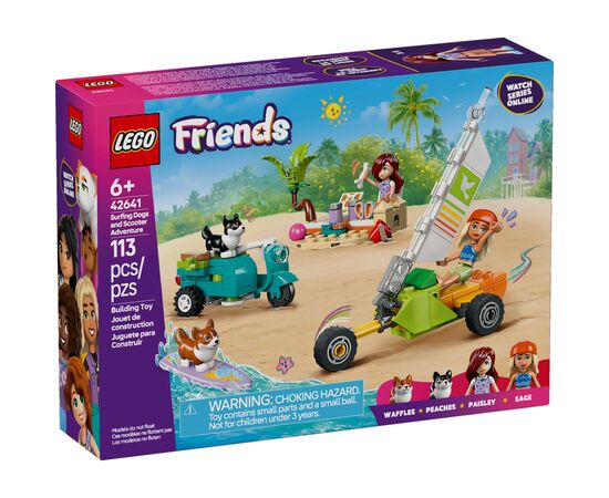 Конструктор LEGO Friends Собачьи приключения на серфе и скутере (42641)