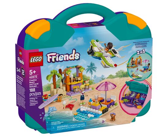 Конструктор LEGO Friends Творческий чемодан для путешествий и отдыха на пляже (42672)