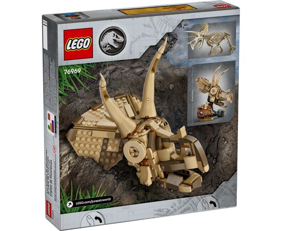 Конструктор LEGO Jurassic World Окаменелости динозавров: череп трицератопса (76969), изображение 5 Конструктор LEGO Jurassic World Окаменелости динозавров: череп трицератопса (76969), изображение 5