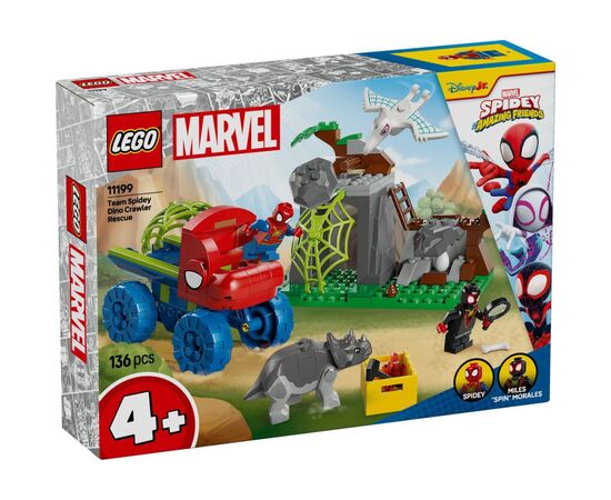 Конструктор LEGO Spidey Динозаврячий спасательный транспорт команды Паука (11199)