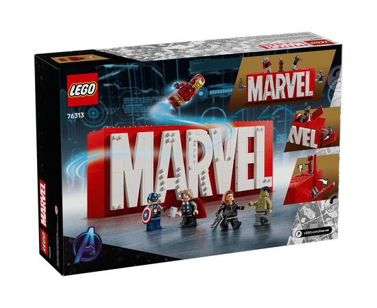 Конструктор LEGO Super Heroes Логотип і мініфігурки MARVEL (76313), зображення 6 Конструктор LEGO Super Heroes Логотип і мініфігурки MARVEL (76313), зображення 6
