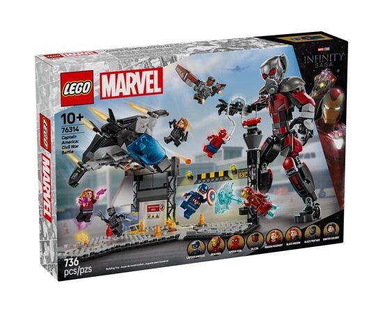 Конструктор LEGO Super Heroes Первый мститель: Противостояние Приключенческая битва (76314)