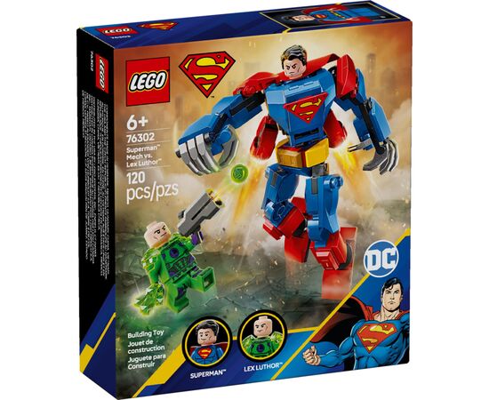 Конструктор LEGO Super Heroes Супермен-робот Супермен против Лекса Лютора (76302)