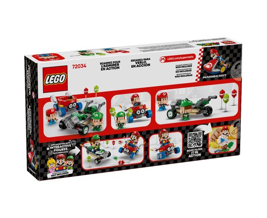 Конструктор LEGO Super Mario Mario Kart – Baby Mario vs. Baby Luigi (72034), зображення 8
