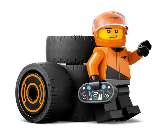 Конструктор LEGO City Пилот F1 с гоночным автомобилем команды McLaren (60442), изображение 3 Конструктор LEGO City Пилот F1 с гоночным автомобилем команды McLaren (60442), изображение 3