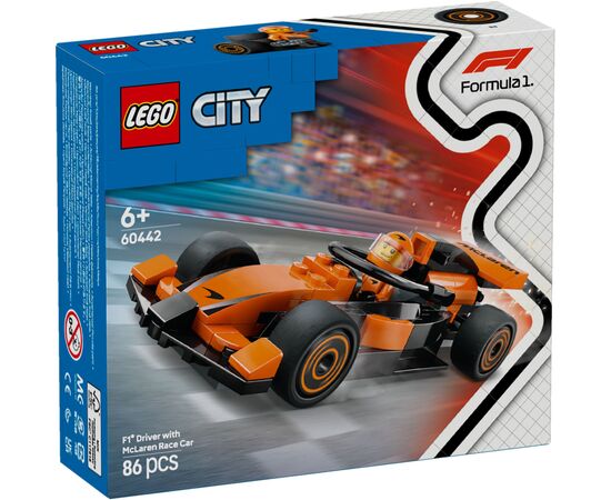 Конструктор LEGO City Пилот F1 с гоночным автомобилем команды McLaren (60442)