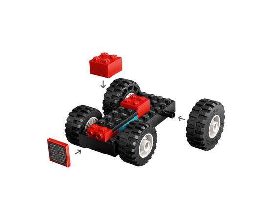 Конструктор LEGO City Красный фермерский трактор с прицепом и овцами (60461), изображение 4 Конструктор LEGO City Красный фермерский трактор с прицепом и овцами (60461), изображение 4