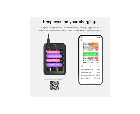 Зарядное устройство для аккумуляторов iSDT C4 Air Quick Battery Charger (iSDT-C4), изображение 2 Зарядное устройство для аккумуляторов iSDT C4 Air Quick Battery Charger (iSDT-C4), изображение 2