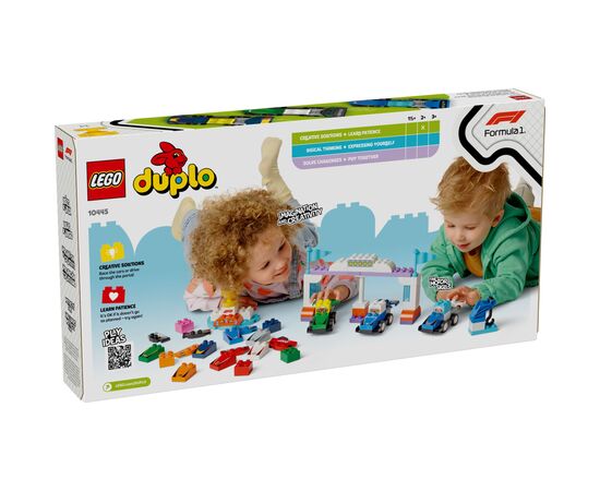 Конструктор LEGO DUPLO Town Автомобили для гонок и пилоты команд Формулы-1 (10445)