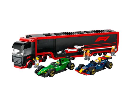 Конструктор LEGO City Грузовик F1 с автомобилями RB20 и AMR24 (60445), изображение 2 Конструктор LEGO City Грузовик F1 с автомобилями RB20 и AMR24 (60445), изображение 2