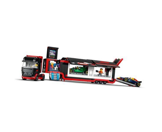 Конструктор LEGO City Грузовик F1 с автомобилями RB20 и AMR24 (60445), изображение 3 Конструктор LEGO City Грузовик F1 с автомобилями RB20 и AMR24 (60445), изображение 3