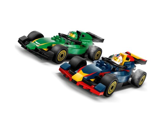 Конструктор LEGO City Грузовик F1 с автомобилями RB20 и AMR24 (60445), изображение 4 Конструктор LEGO City Грузовик F1 с автомобилями RB20 и AMR24 (60445), изображение 4