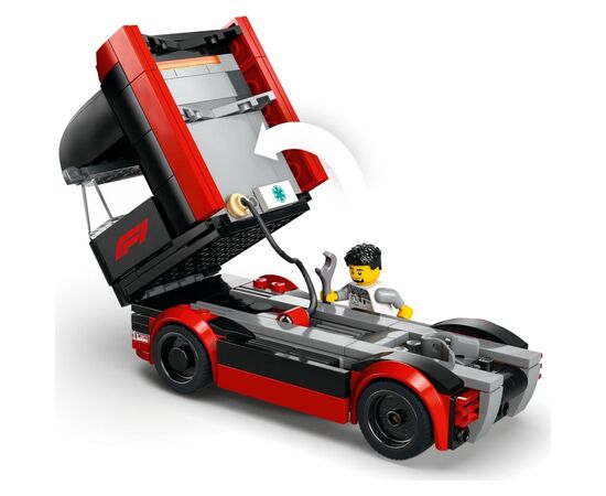 Конструктор LEGO City Грузовик F1 с автомобилями RB20 и AMR24 (60445), изображение 5 Конструктор LEGO City Грузовик F1 с автомобилями RB20 и AMR24 (60445), изображение 5