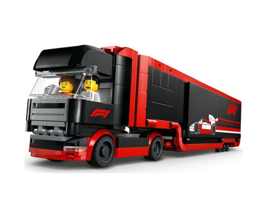 Конструктор LEGO City Грузовик F1 с автомобилями RB20 и AMR24 (60445), изображение 6 Конструктор LEGO City Грузовик F1 с автомобилями RB20 и AMR24 (60445), изображение 6