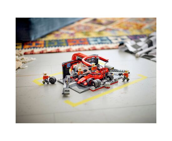 Конструктор LEGO City Піт-стоп і піт-екіпаж F1 з болідом Ferrari (60443), зображення 11 Конструктор LEGO City Піт-стоп і піт-екіпаж F1 з болідом Ferrari (60443), зображення 11