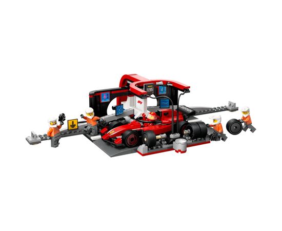 Конструктор LEGO City Піт-стоп і піт-екіпаж F1 з болідом Ferrari (60443), зображення 2 Конструктор LEGO City Піт-стоп і піт-екіпаж F1 з болідом Ferrari (60443), зображення 2