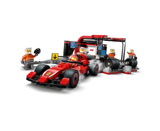 Конструктор LEGO City Піт-стоп і піт-екіпаж F1 з болідом Ferrari (60443), зображення 3 Конструктор LEGO City Піт-стоп і піт-екіпаж F1 з болідом Ferrari (60443), зображення 3