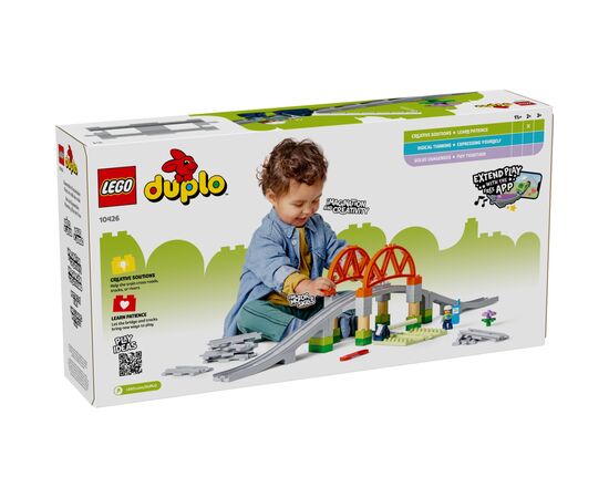 Конструктор LEGO DUPLO Town Дополнительный набор. Железнодорожный мост и пути (10426), изображение 6 Конструктор LEGO DUPLO Town Дополнительный набор. Железнодорожный мост и пути (10426), изображение 6