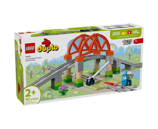 Конструктор LEGO DUPLO Town Дополнительный набор. Железнодорожный мост и пути (10426)