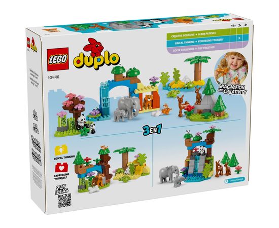 Конструктор LEGO DUPLO Town Сімейства диких тварин 3-в-1 (10446), зображення 8 Конструктор LEGO DUPLO Town Сімейства диких тварин 3-в-1 (10446), зображення 8