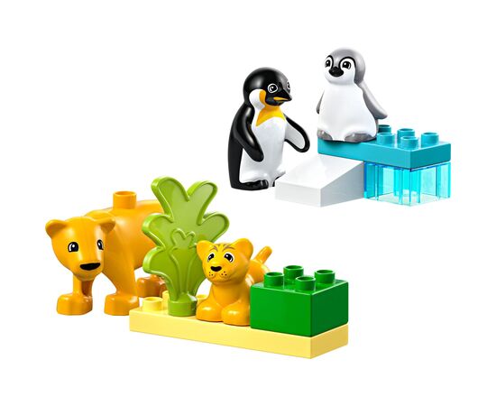 Конструктор LEGO DUPLO Town Семейства диких животных: Пингвины и Львы (10442), изображение 2 Конструктор LEGO DUPLO Town Семейства диких животных: Пингвины и Львы (10442), изображение 2