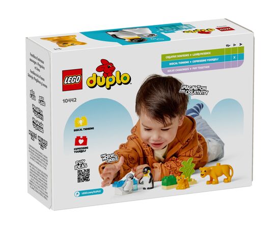 Конструктор LEGO DUPLO Town Семейства диких животных: Пингвины и Львы (10442), изображение 6 Конструктор LEGO DUPLO Town Семейства диких животных: Пингвины и Львы (10442), изображение 6