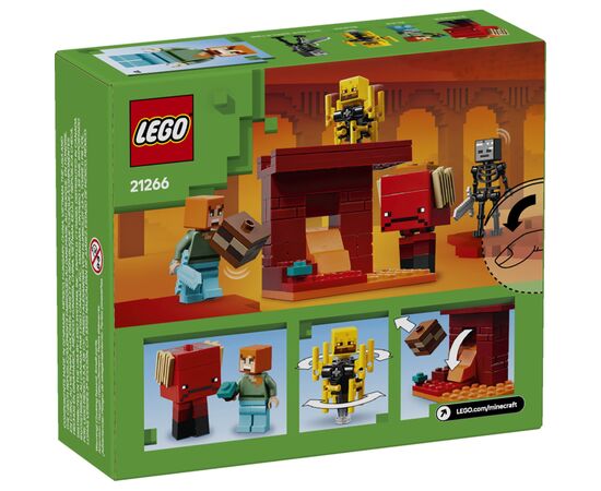 Конструктор LEGO Minecraft Битва з лавою у Незері (21266), зображення 10 Конструктор LEGO Minecraft Битва з лавою у Незері (21266), зображення 10