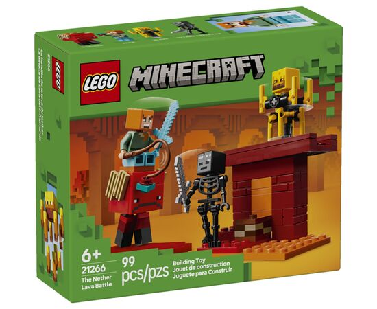 Конструктор LEGO Minecraft Битва с лавой в Незере (21266)