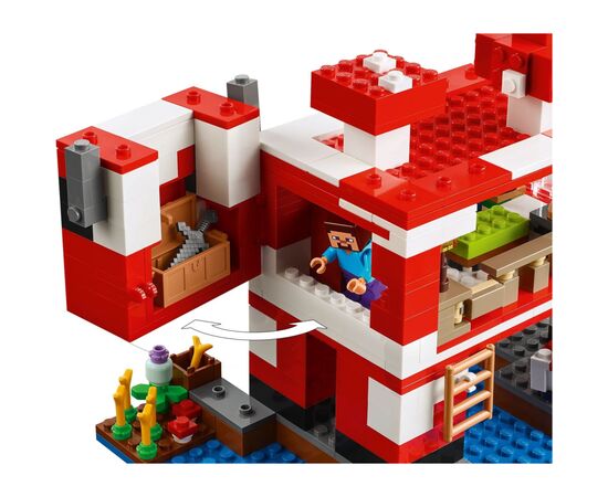 Конструктор LEGO Minecraft Грибной дом (21270), изображение 4 Конструктор LEGO Minecraft Грибной дом (21270), изображение 4
