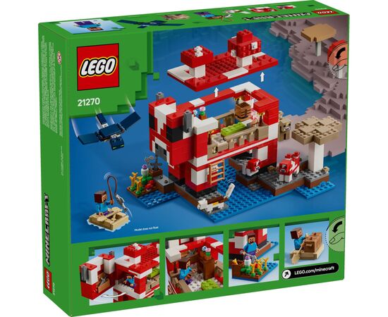 Конструктор LEGO Minecraft Грибной дом (21270), изображение 6 Конструктор LEGO Minecraft Грибной дом (21270), изображение 6