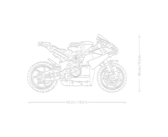 Конструктор LEGO Technic Мотоцикл Ducati Panigale V4 S (42202), изображение 7 Конструктор LEGO Technic Мотоцикл Ducati Panigale V4 S (42202), изображение 7