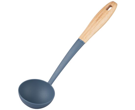 Половник Ardesto Midori, 31.5см, нейлон, дерево, синій (AR2125PG), изображение 3 Половник Ardesto Midori, 31.5см, нейлон, дерево, синій (AR2125PG), изображение 3