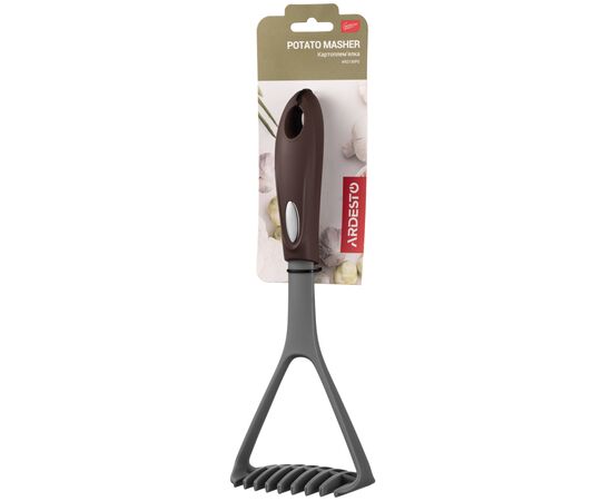 Картофелемялка Ardesto Gemini, 32.5см, нейлон, сіро-коричневий (AR2130PG)