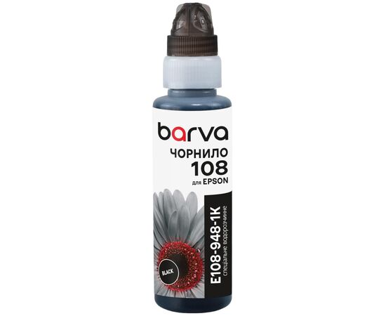 Чернила Barva Epson 108 100 мл, Black, флакон OneKey (1K) (E108-948-1K)