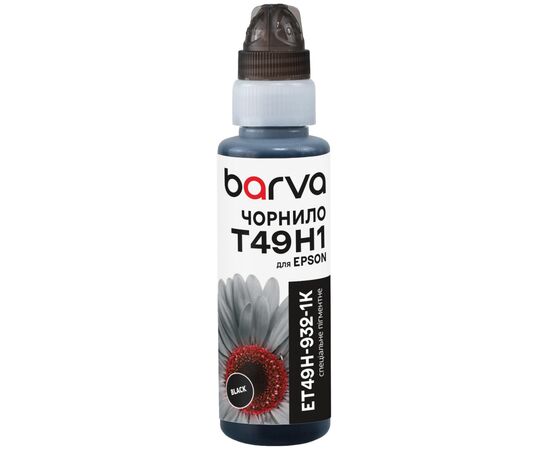 Чернила Barva Epson T49H 100мл, Pigm, флакон OneKey, Black (ET49H-932-1K)