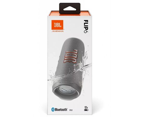 Акустическая система JBL Flip 6 Grey (JBLFLIP6GREY), изображение 9 Акустическая система JBL Flip 6 Grey (JBLFLIP6GREY), изображение 9