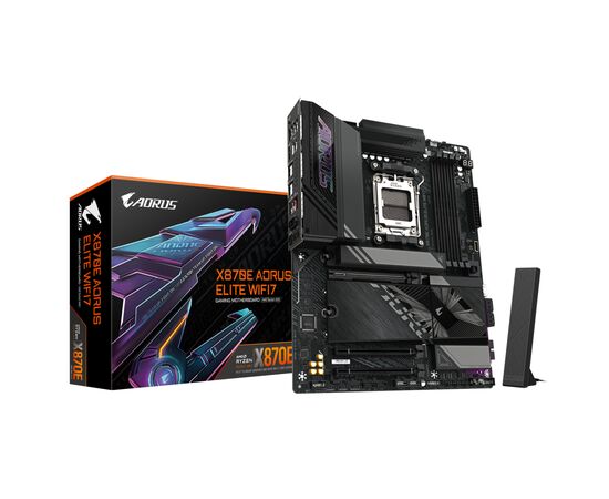 Материнская плата GIGABYTE X870E AORUS ELITE WIFI7 (X870E A ELITE WIFI7), изображение 6 Материнская плата GIGABYTE X870E AORUS ELITE WIFI7 (X870E A ELITE WIFI7), изображение 6