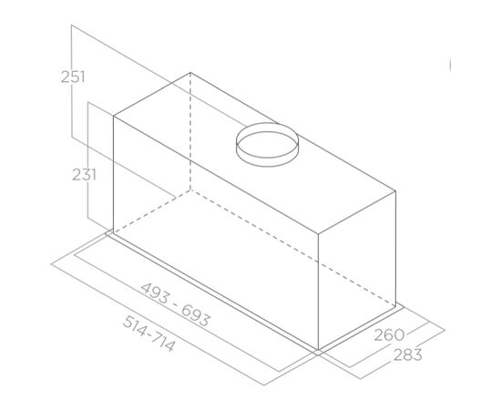 Вытяжка кухонная Elica CT23 GR/A/72, изображение 2 Вытяжка кухонная Elica CT23 GR/A/72, изображение 2