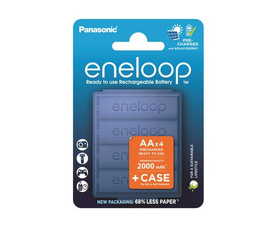 Акумулятор Panasonic AA Eneloop 2000mAh NI-MH * 4 + Сase (BK-3MCDEC4CP)