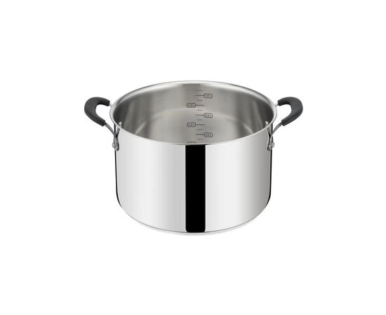 Кастрюля Tefal Jamie Oliver Home Cook, 8.4л, з кришкою, нержавіюча сталь, силікон (E3186375), изображение 2 Кастрюля Tefal Jamie Oliver Home Cook, 8.4л, з кришкою, нержавіюча сталь, силікон (E3186375), изображение 2